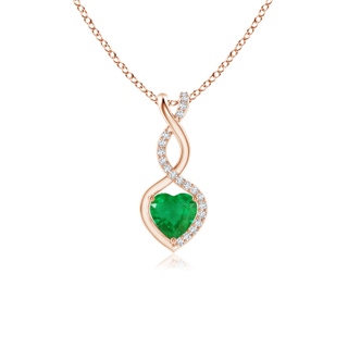 Heart AA Emerald