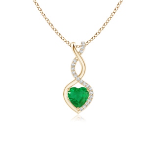 Heart AA Emerald