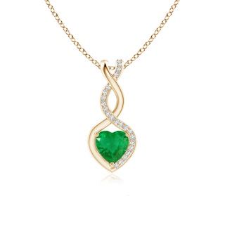 Heart AA Emerald