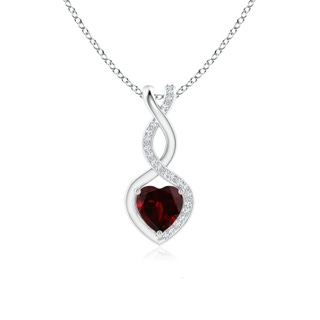 Heart AA Garnet