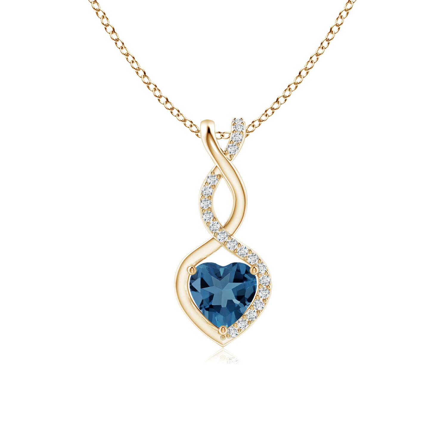 A - London Blue Topaz / 0.64 CT / 14 KT Yellow Gold