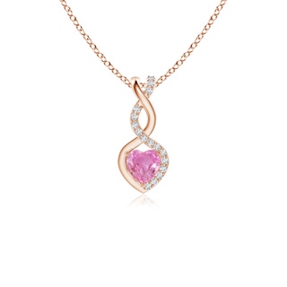 Heart AA Pink Sapphire