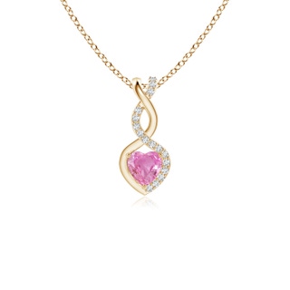 Heart AA Pink Sapphire