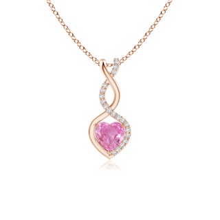 Heart AA Pink Sapphire