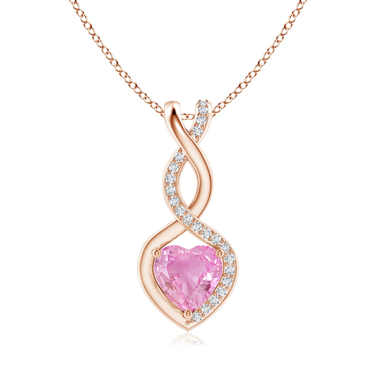 A - Pink Sapphire / 0.89 CT / 14 KT Rose Gold