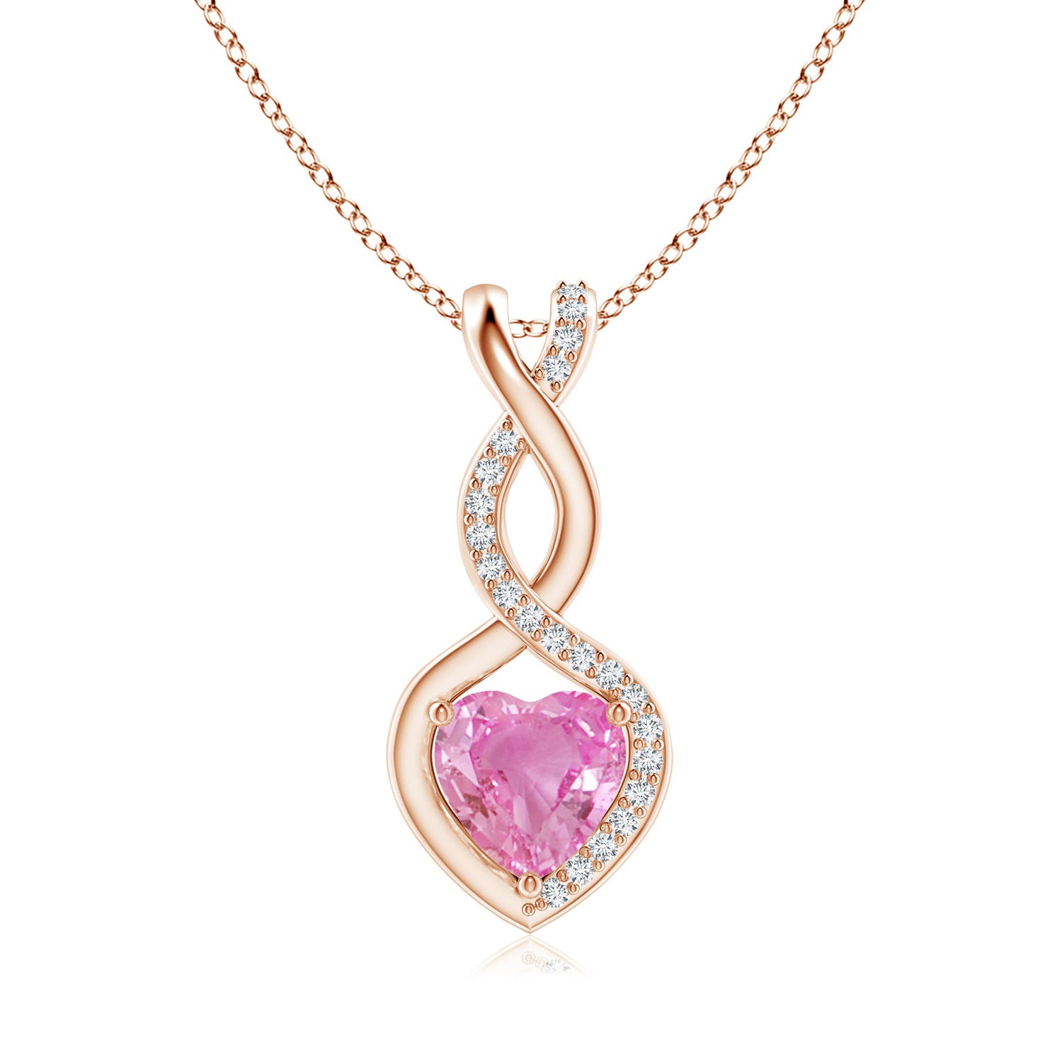 AA - Pink Sapphire / 0.89 CT / 14 KT Rose Gold