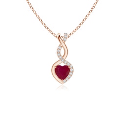 Fashion Rose Gold Ruby Necklaces & Pendants