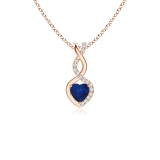 Heart AA Blue Sapphire