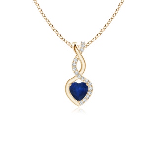 Heart AA Blue Sapphire