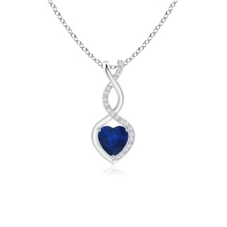 Heart AA Blue Sapphire