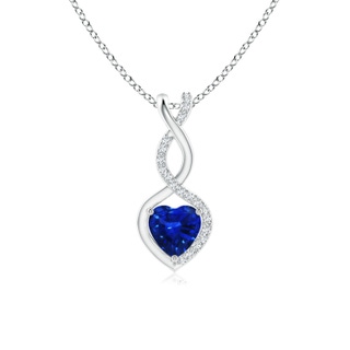 Heart AAAA Blue Sapphire