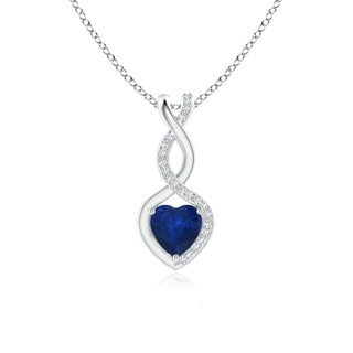 Heart AA Blue Sapphire