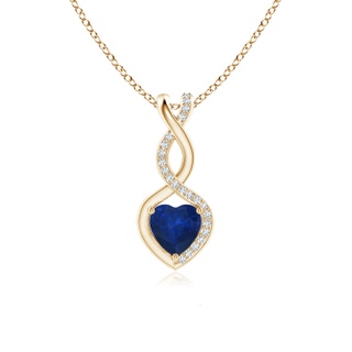 Heart AA Blue Sapphire