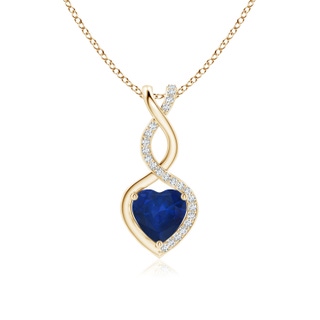Heart AA Blue Sapphire