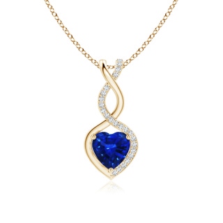 Heart AAAA Blue Sapphire