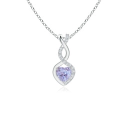 Heart Heart Tanzanite Necklaces & Pendants