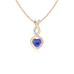 Fashion Yellow Gold Tanzanite Necklaces & Pendants