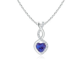 Heart AAAA Tanzanite