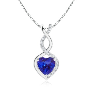 Heart AAAA Tanzanite