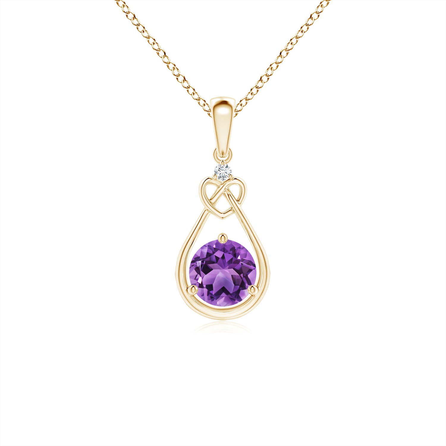 AA - Amethyst / 0.46 CT / 14 KT Yellow Gold