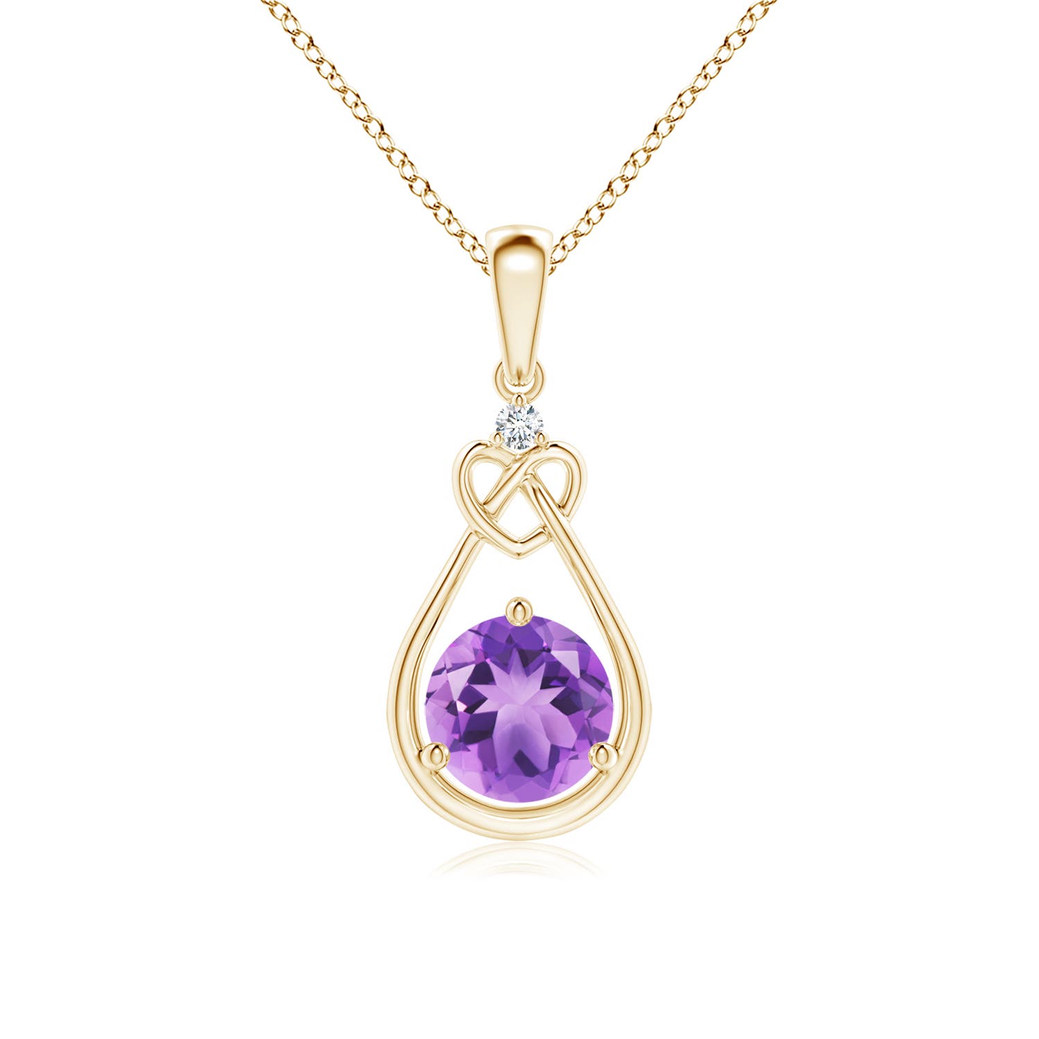 A - Amethyst / 0.81 CT / 14 KT Yellow Gold