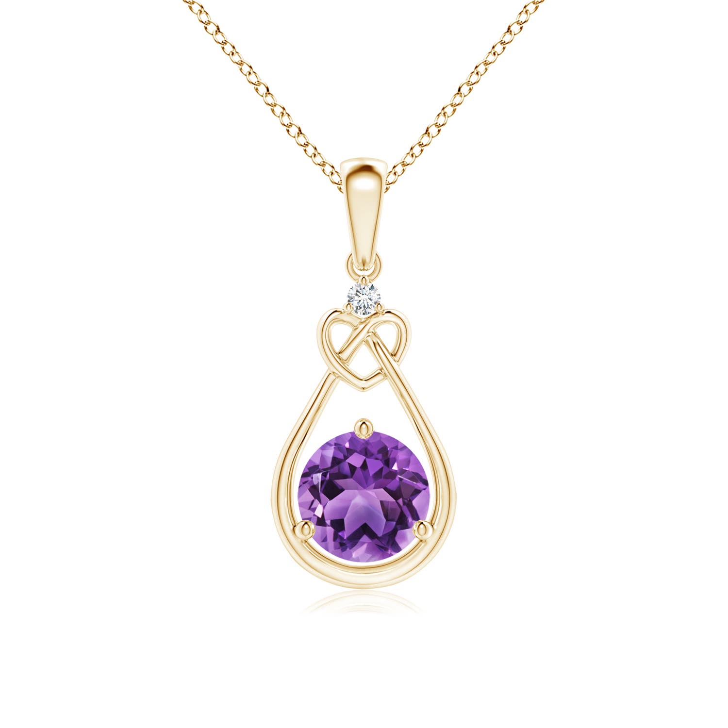 AA - Amethyst / 0.81 CT / 14 KT Yellow Gold