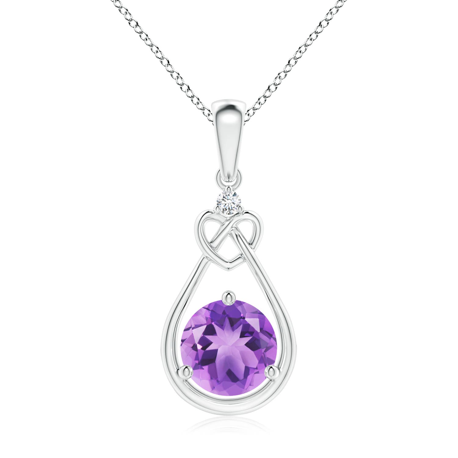 A - Amethyst / 1.17 CT / 14 KT White Gold