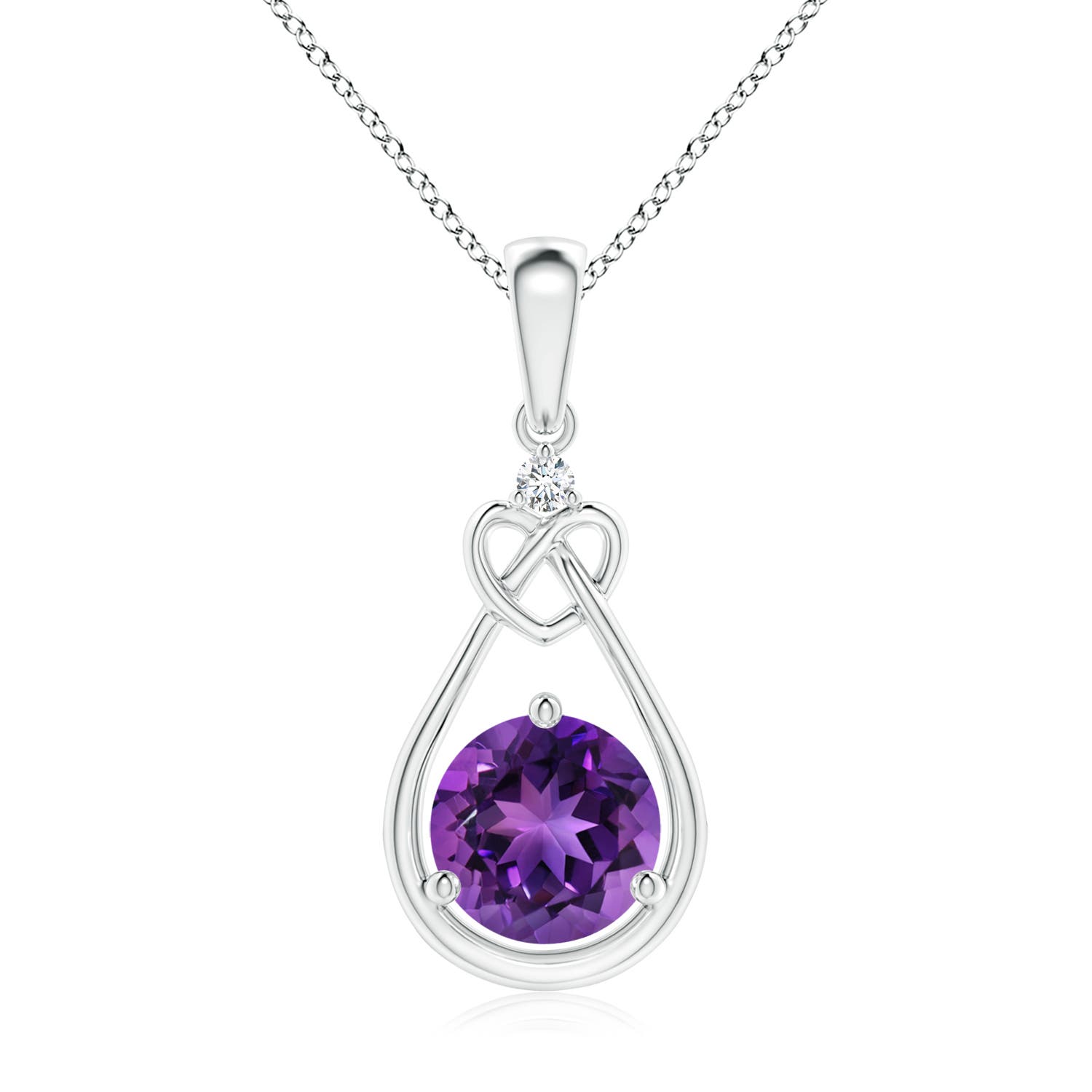 AAAA - Amethyst / 1.17 CT / 14 KT White Gold