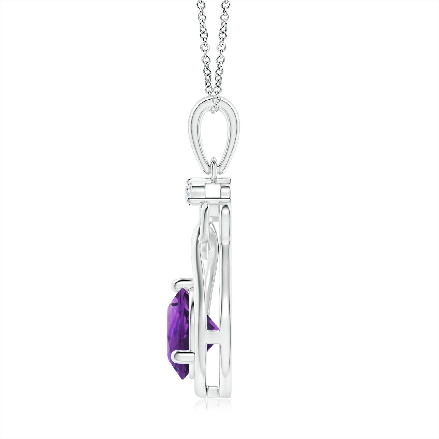 AAAA - Amethyst / 1.17 CT / 14 KT White Gold