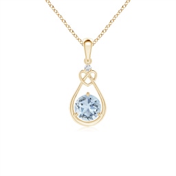 Dangle Yellow Gold Aquamarine Necklaces & Pendants