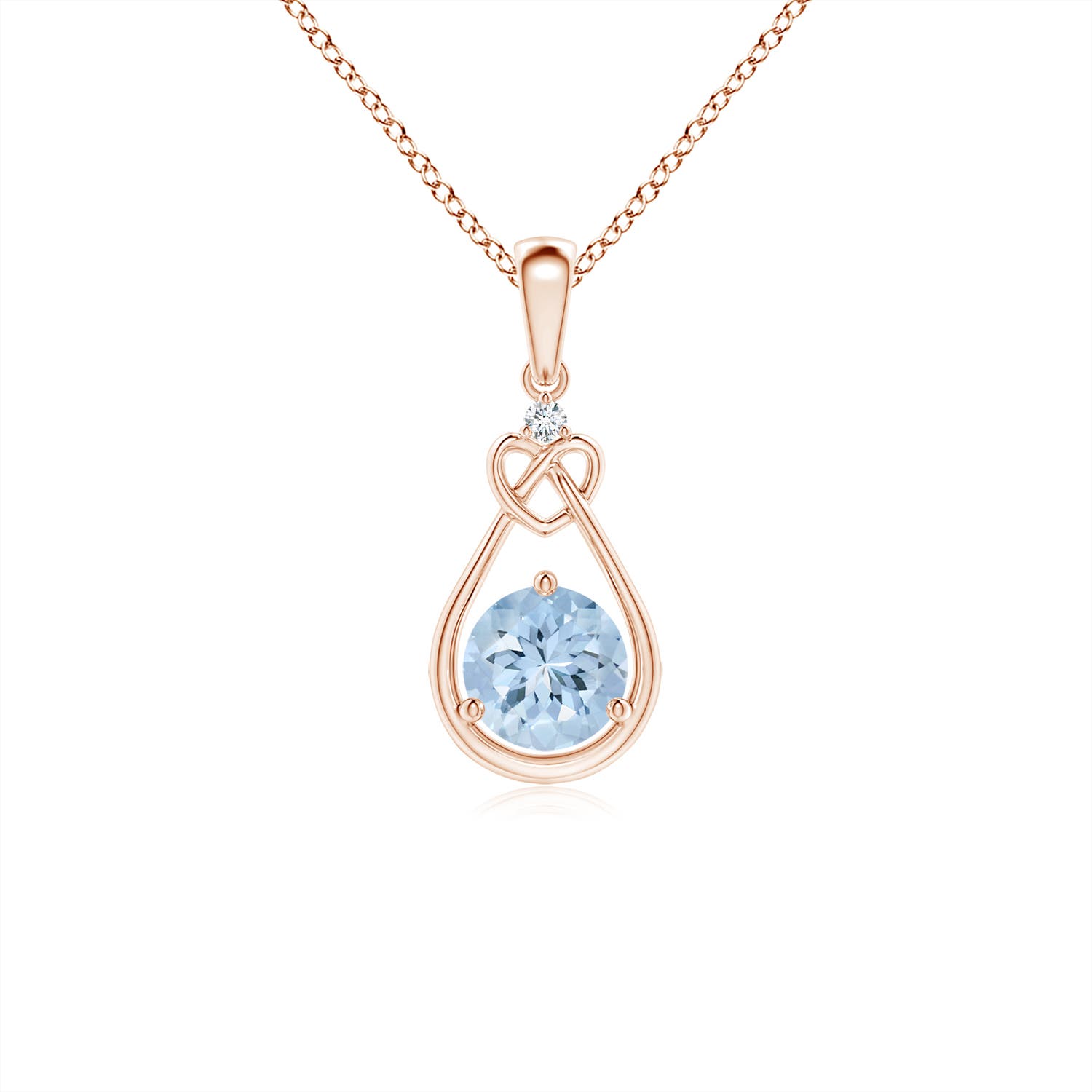 AA - Aquamarine / 0.41 CT / 14 KT Rose Gold