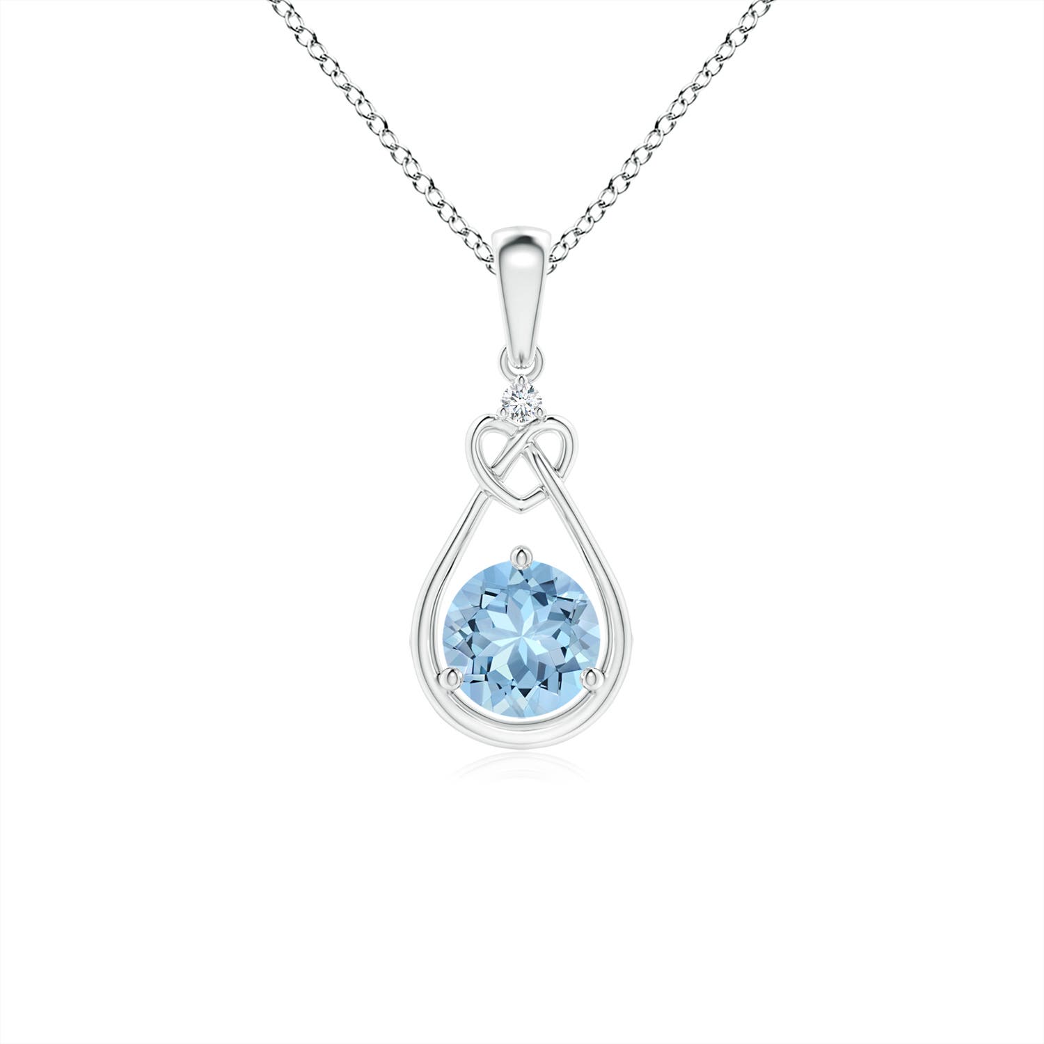 AAA - Aquamarine / 0.41 CT / 14 KT White Gold