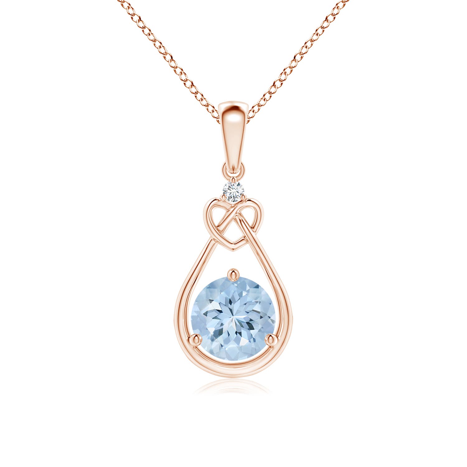 AA - Aquamarine / 0.73 CT / 14 KT Rose Gold