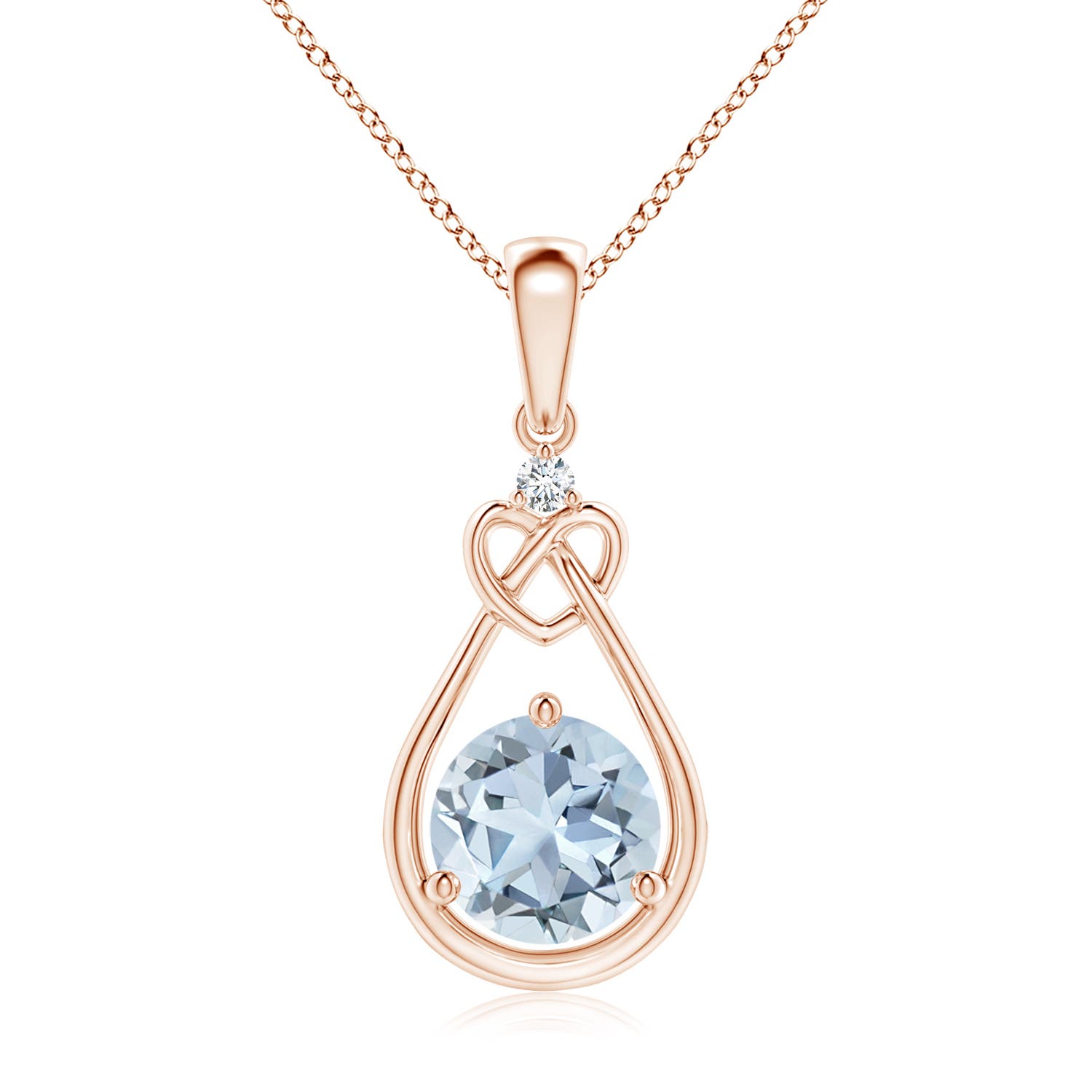 A - Aquamarine / 1.14 CT / 14 KT Rose Gold