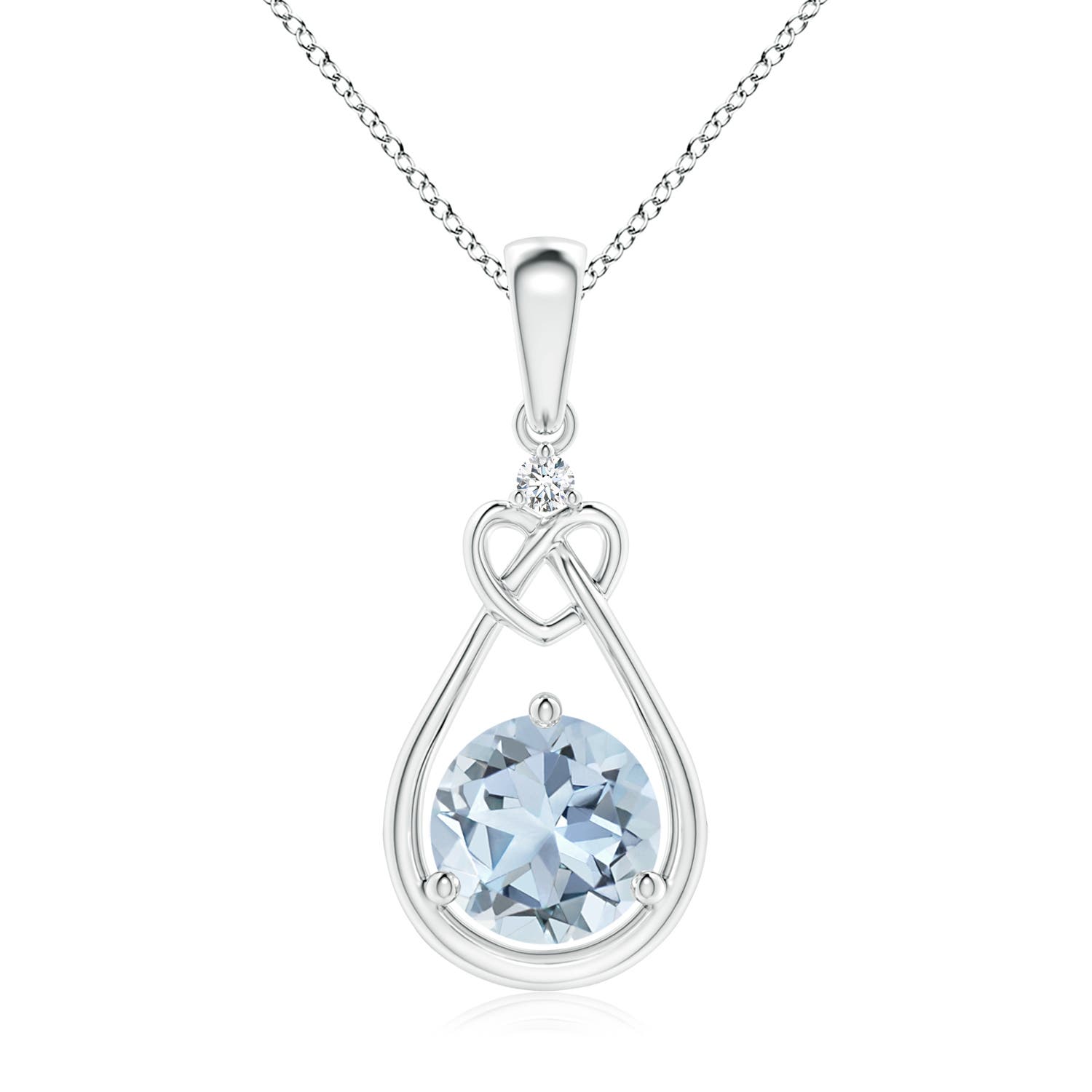 A - Aquamarine / 1.14 CT / 14 KT White Gold