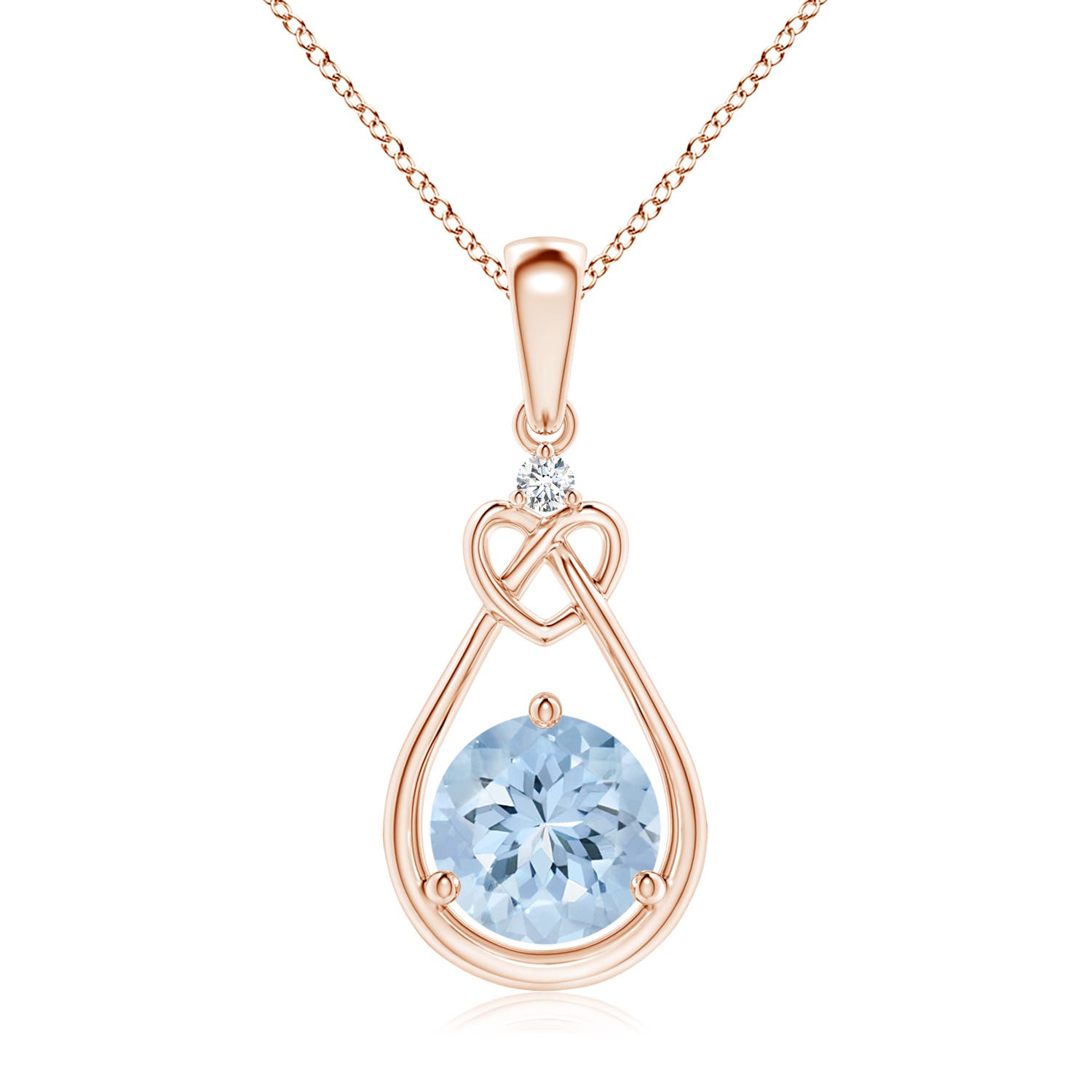 AA - Aquamarine / 1.14 CT / 14 KT Rose Gold