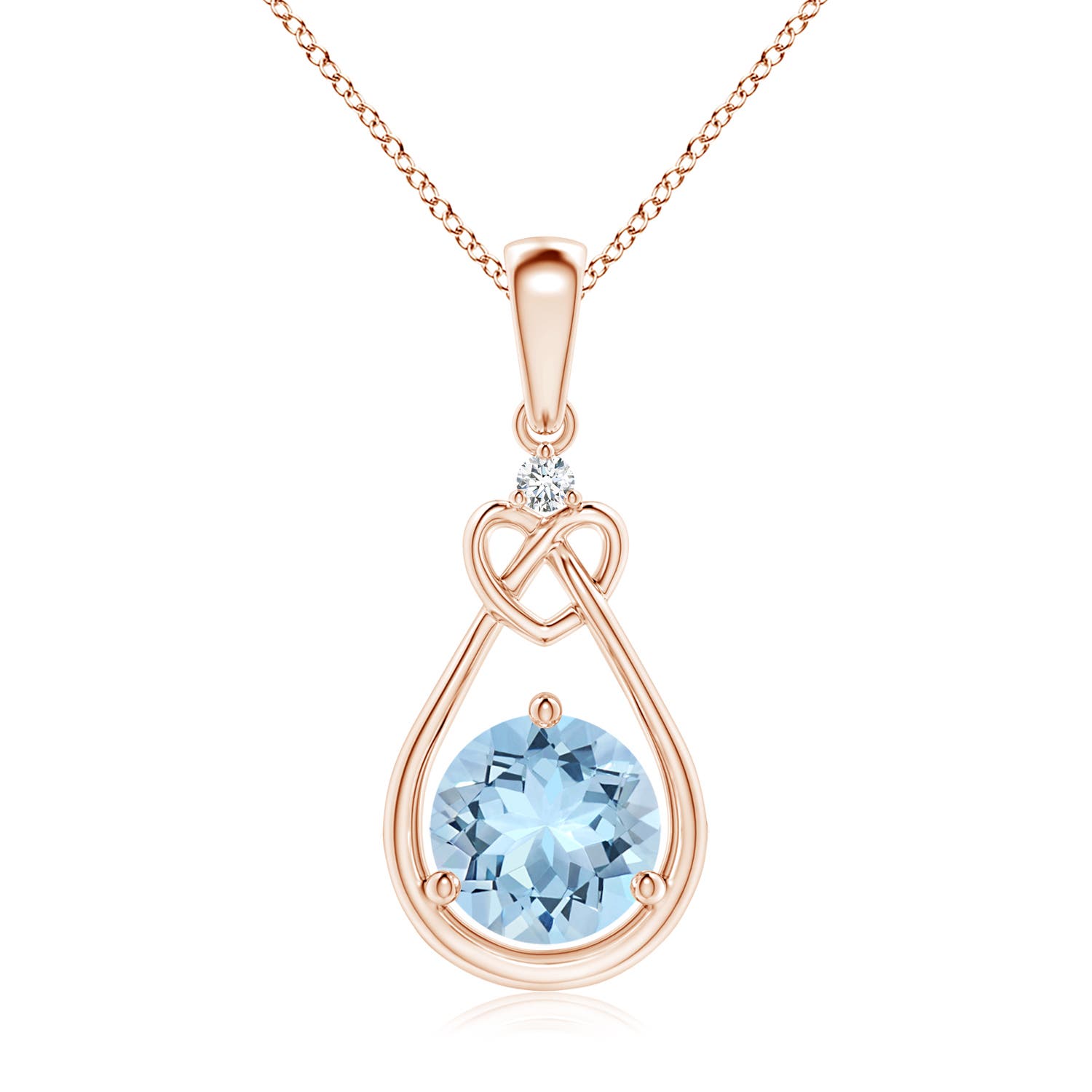 AAA - Aquamarine / 1.14 CT / 14 KT Rose Gold