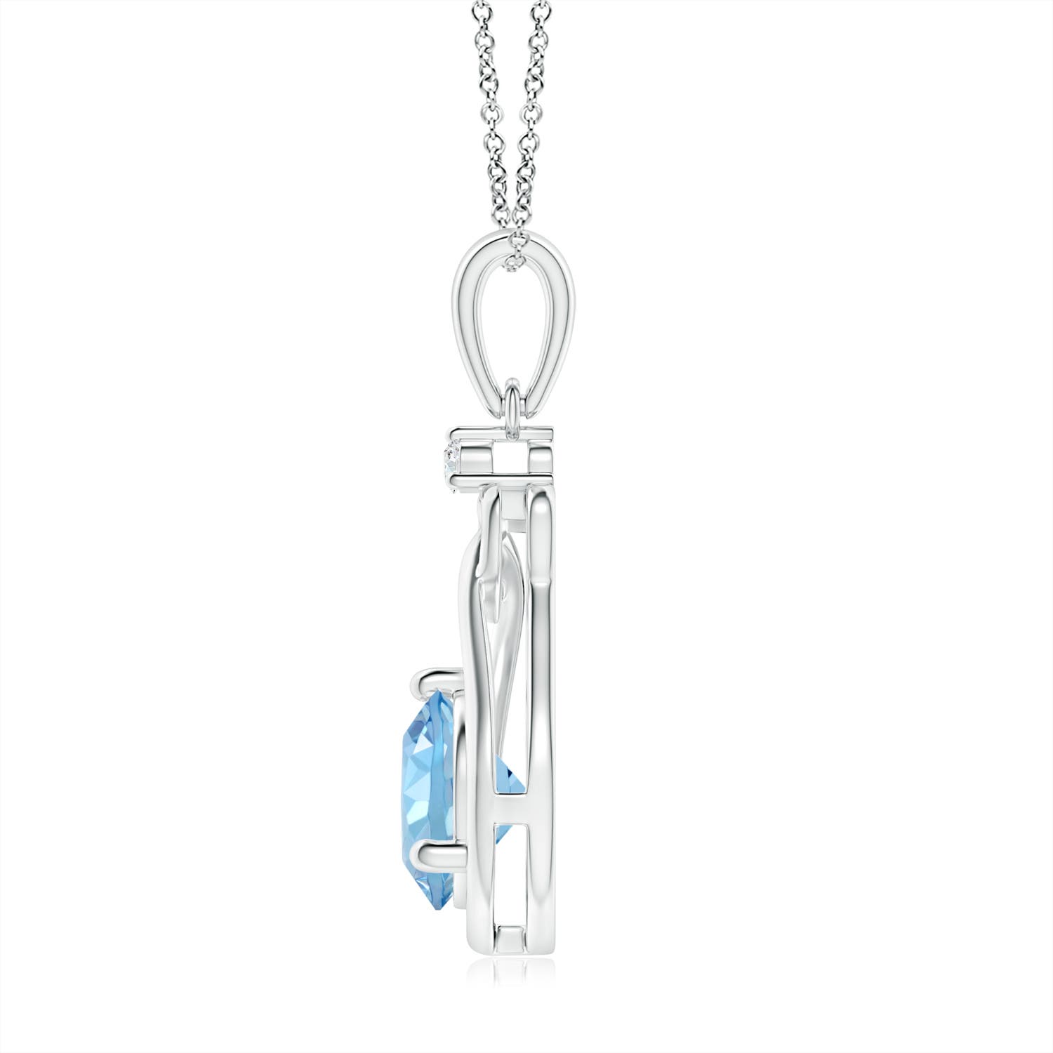 AAAA - Aquamarine / 1.14 CT / 14 KT White Gold