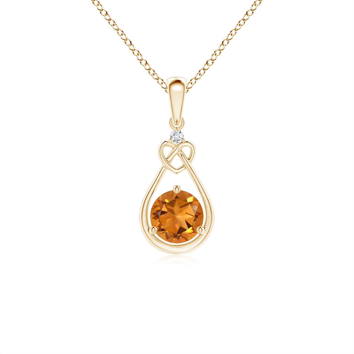 AAA - Citrine / 0.46 CT / 14 KT Yellow Gold