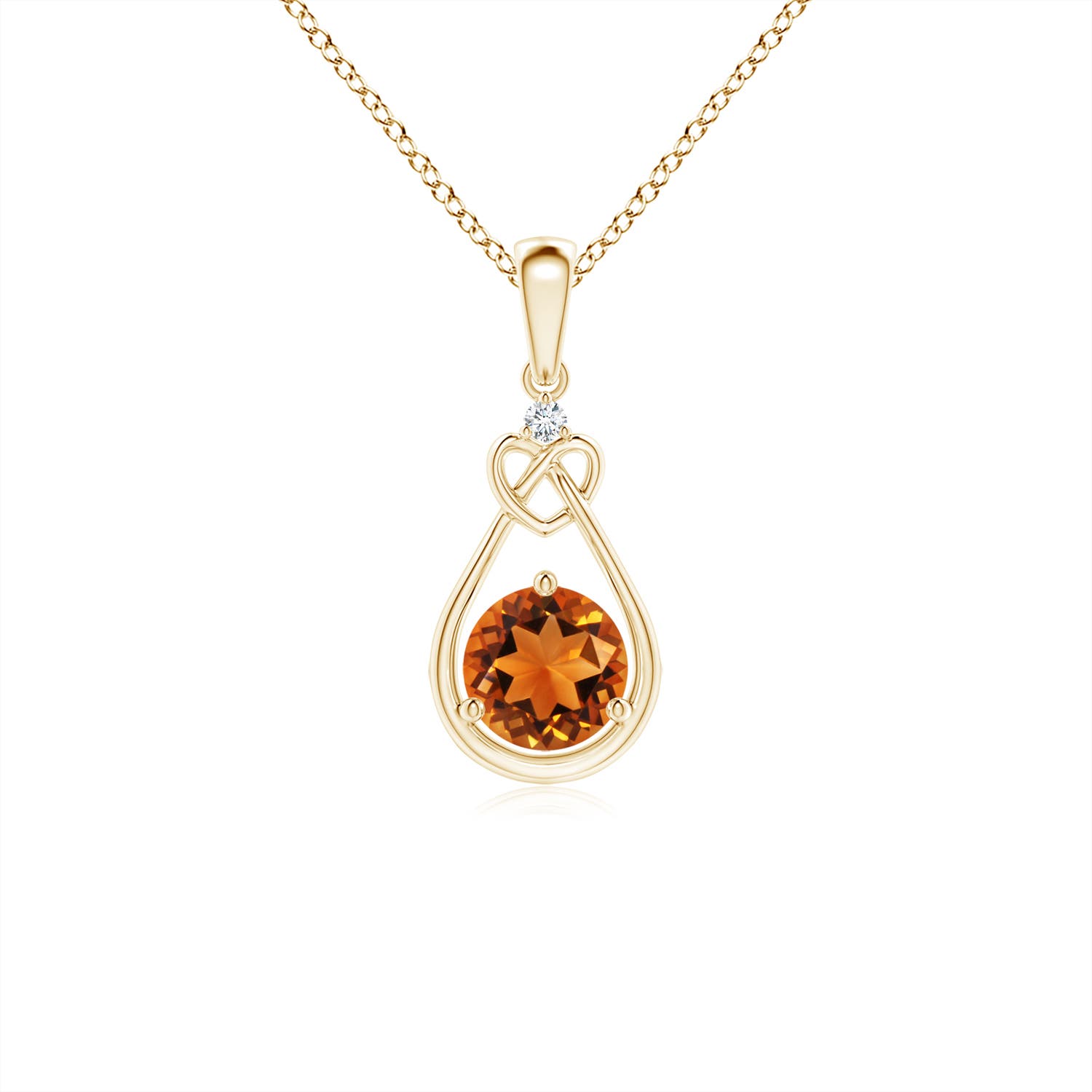 AAAA - Citrine / 0.46 CT / 14 KT Yellow Gold