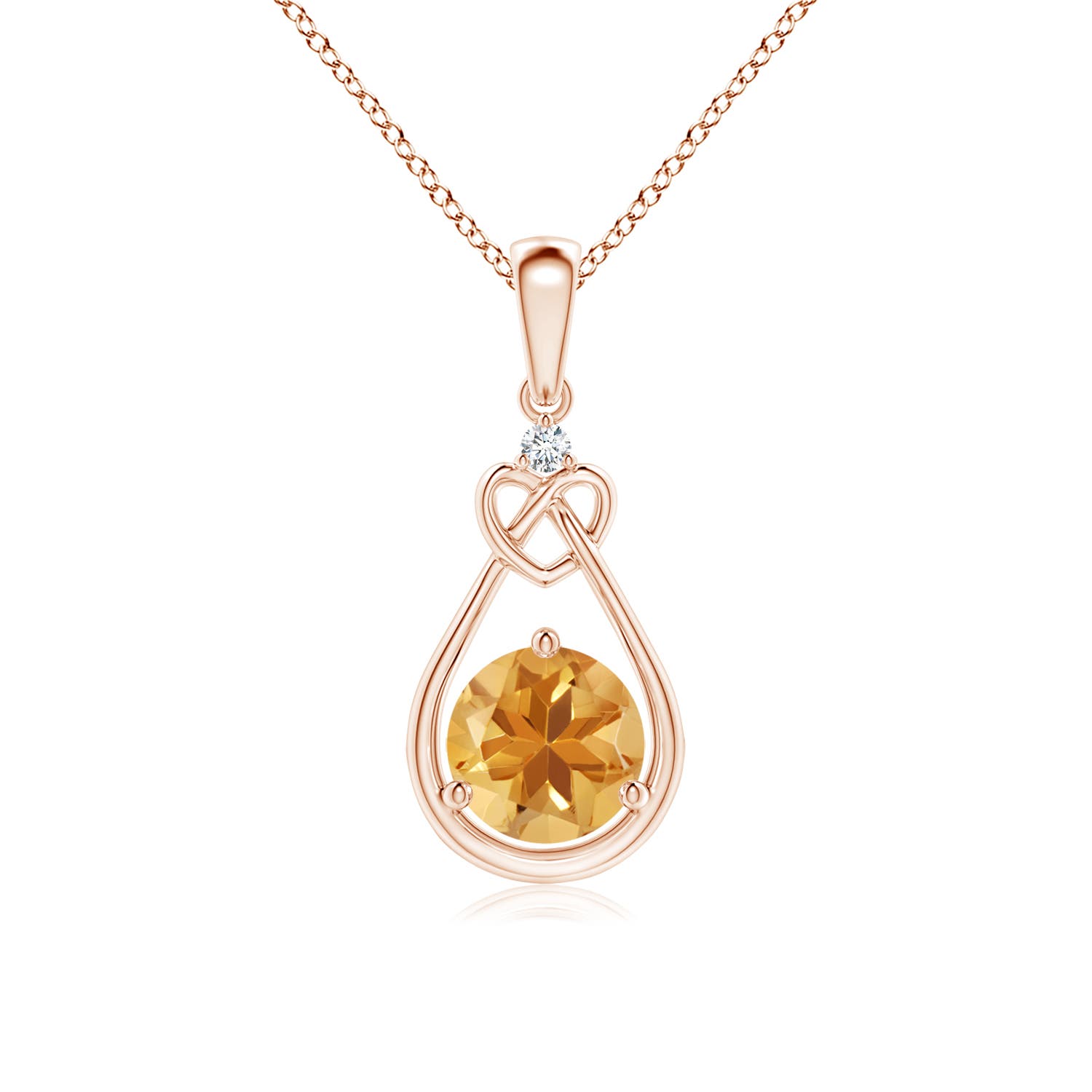 A - Citrine / 0.71 CT / 14 KT Rose Gold