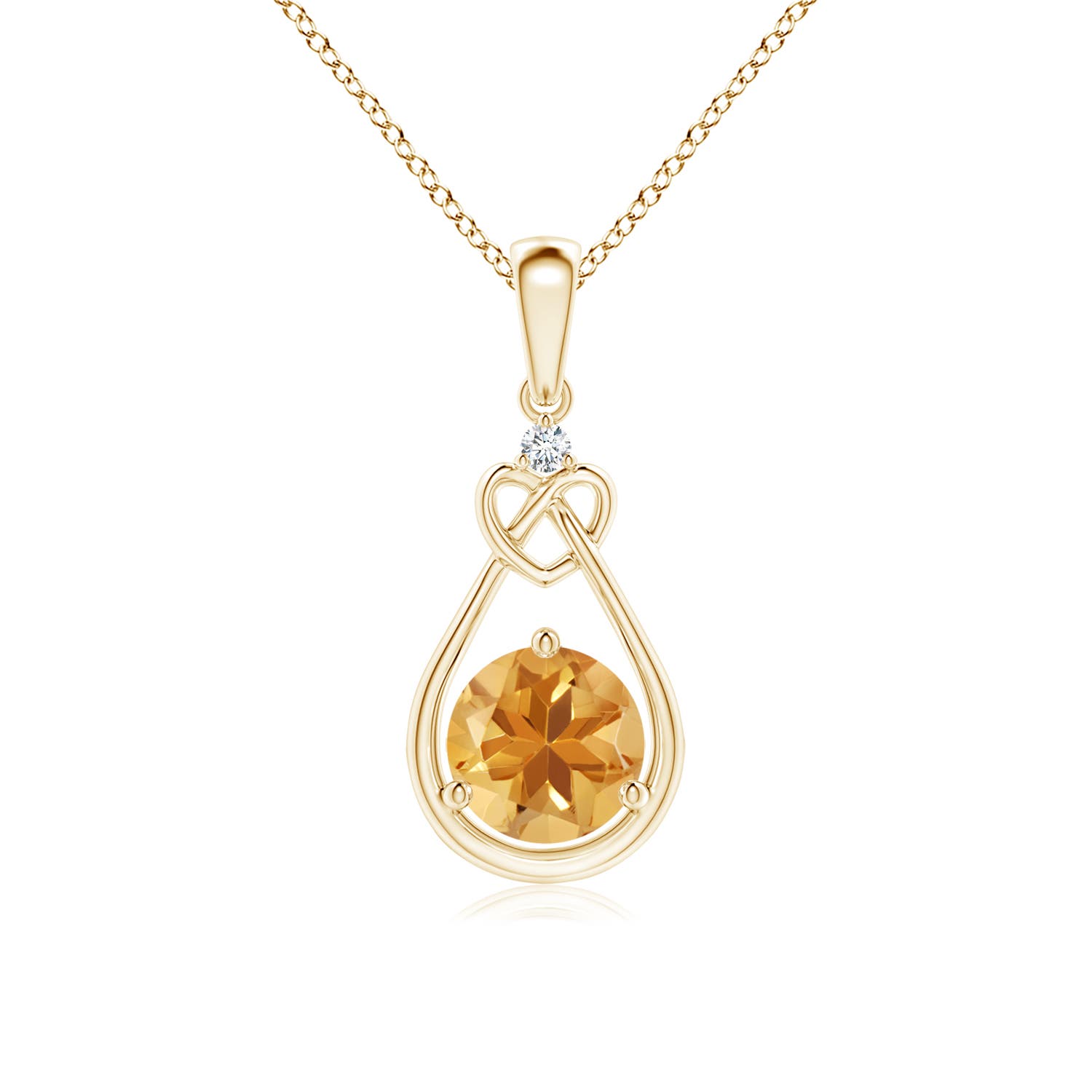 A - Citrine / 0.71 CT / 14 KT Yellow Gold