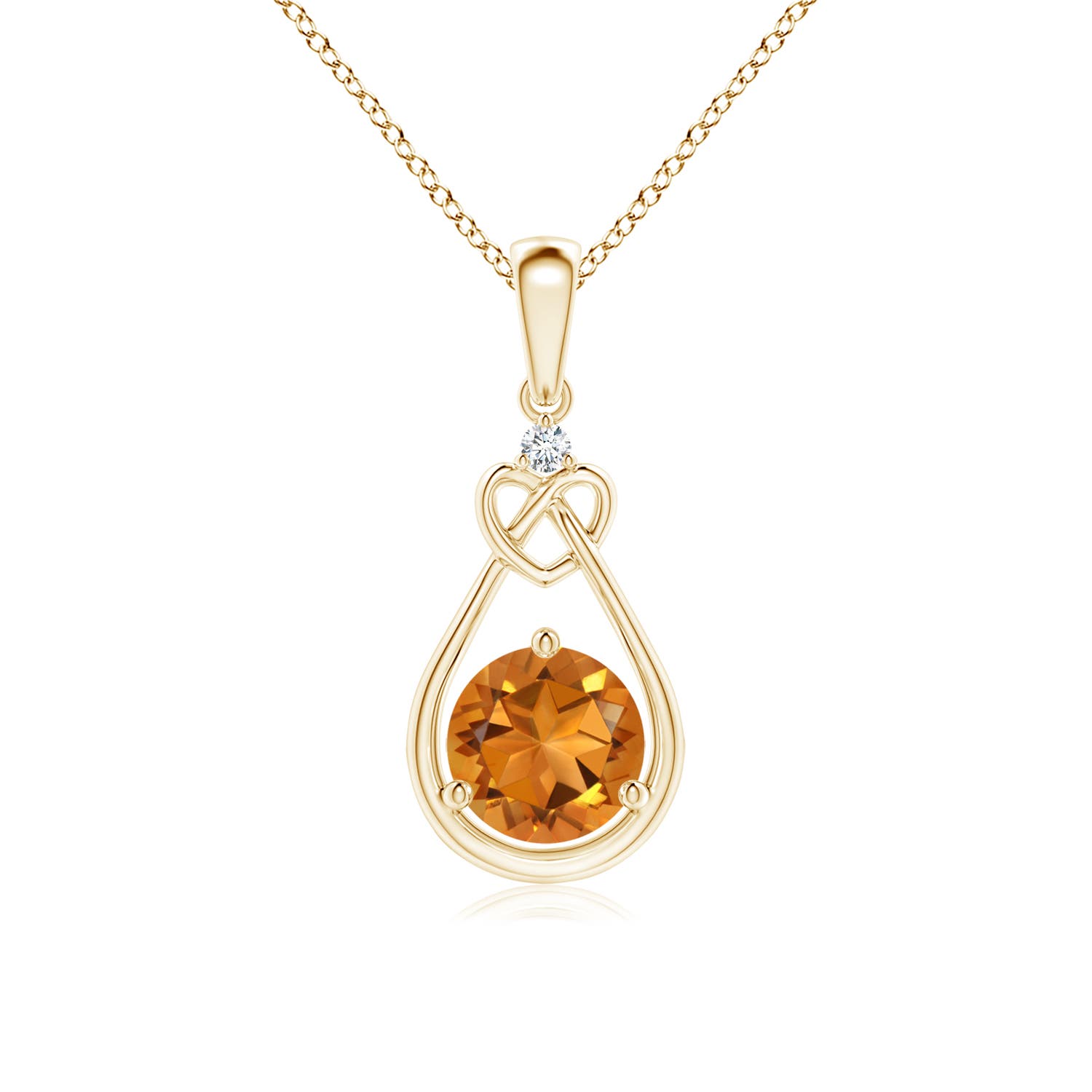 AAA - Citrine / 0.71 CT / 14 KT Yellow Gold