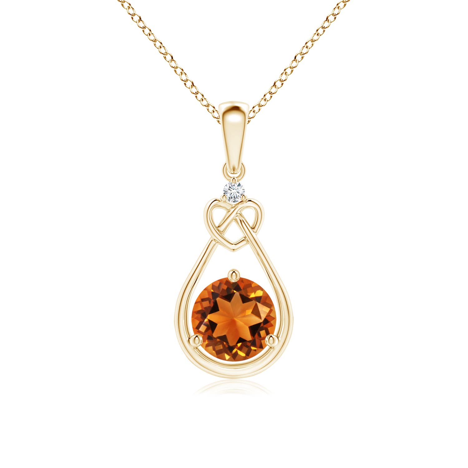 AAAA - Citrine / 0.71 CT / 14 KT Yellow Gold