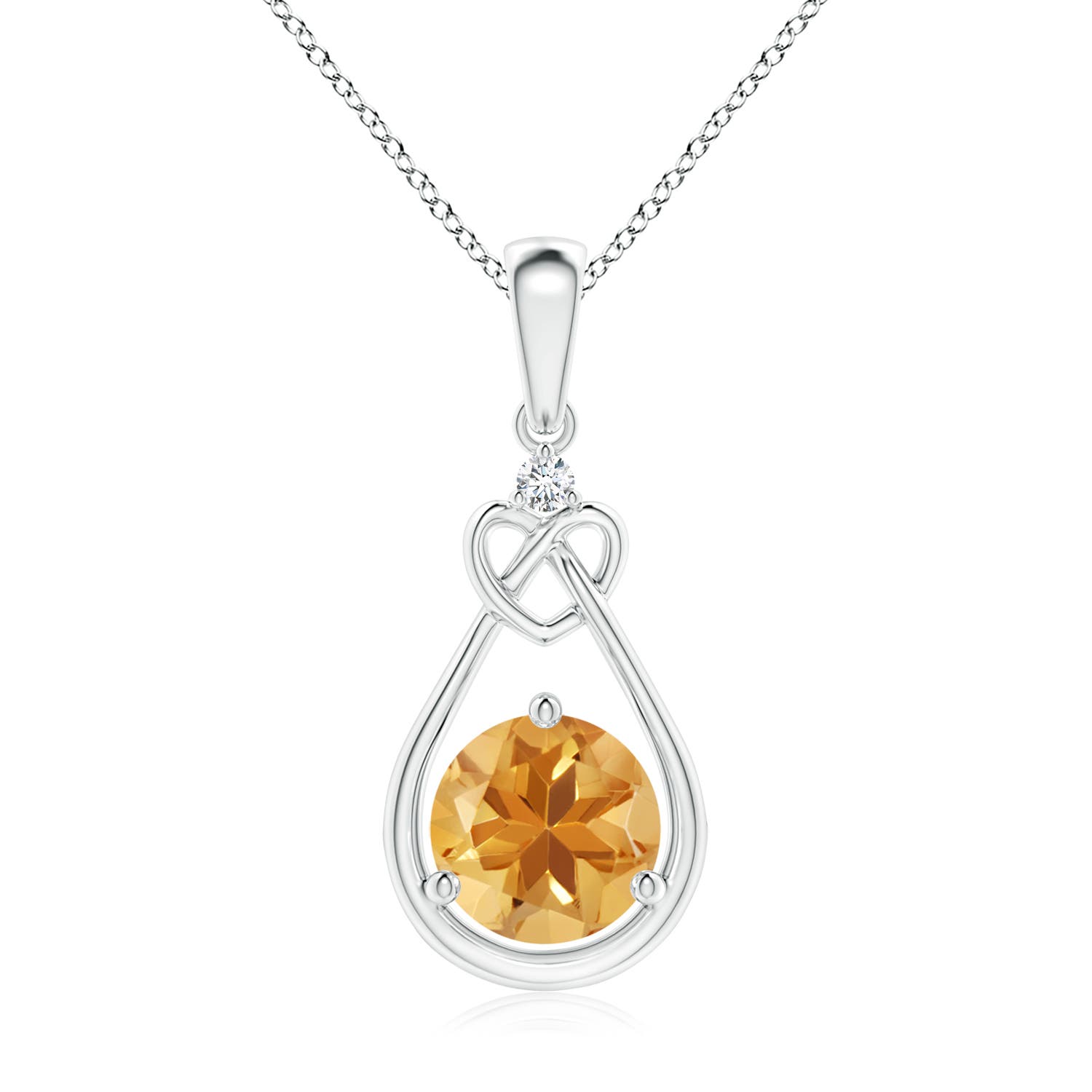 A - Citrine / 1.27 CT / 14 KT White Gold