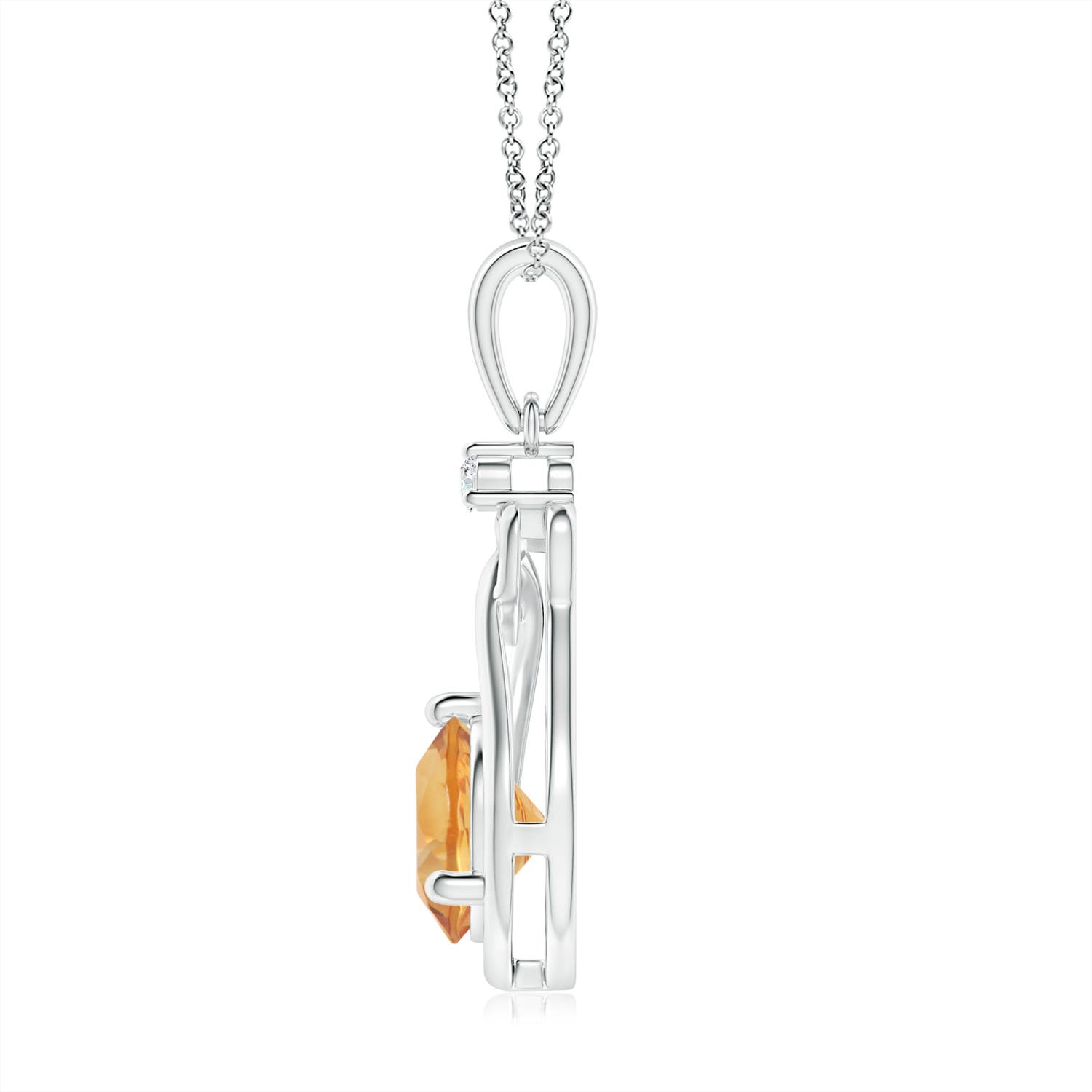 A - Citrine / 1.27 CT / 14 KT White Gold