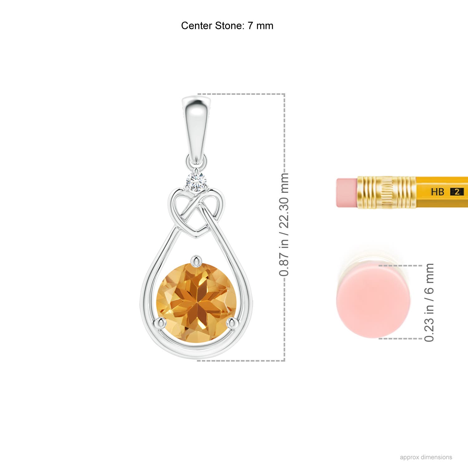 A - Citrine / 1.27 CT / 14 KT White Gold