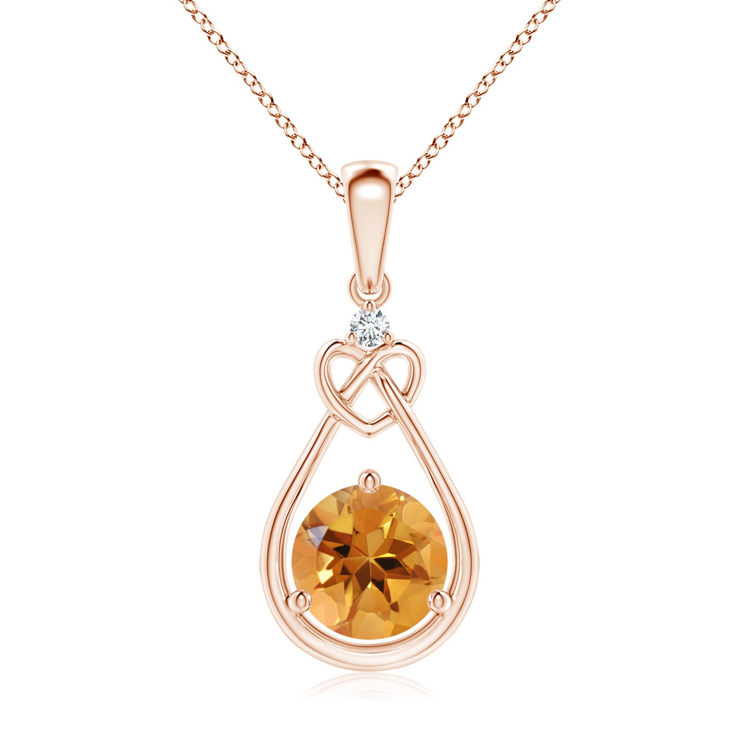 AA - Citrine / 1.27 CT / 14 KT Rose Gold