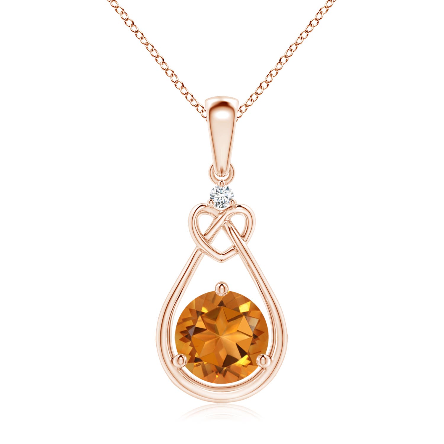 AAA - Citrine / 1.27 CT / 14 KT Rose Gold