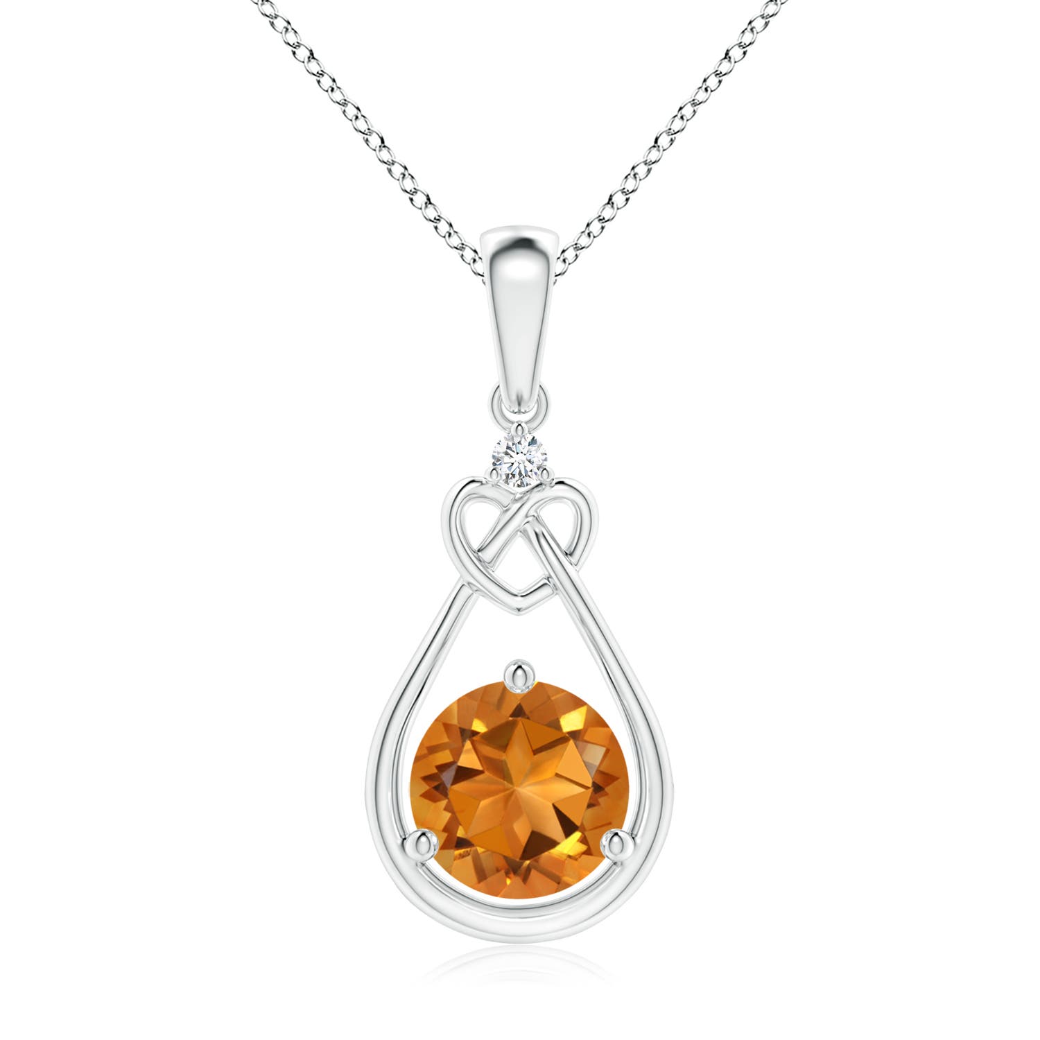 AAA - Citrine / 1.27 CT / 14 KT White Gold